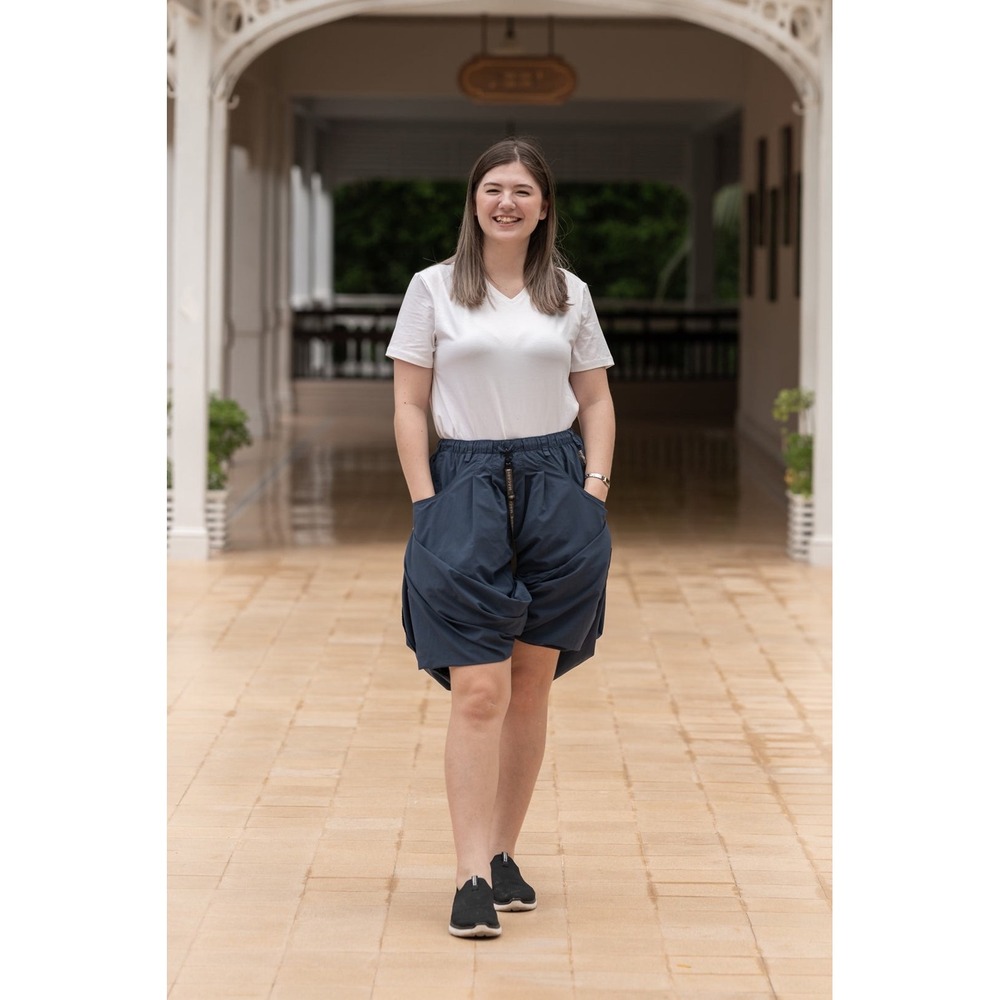 Macabi Adventure Travel Skirt in Midnight Blue, Women's Slim Regular Medium, NWT - Picture 4 of 16